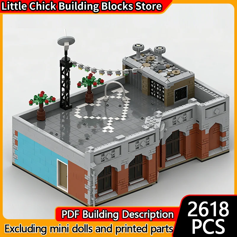 

City Street View Model MOC Building Bricks Popular TV Drama Scene Modular Technology Children Holiday Gifts Assemble Toys Suit