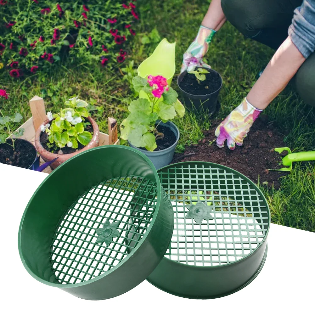 Garden Sieve Soil - 2Pcs Garden Sieve 16CM Small Round