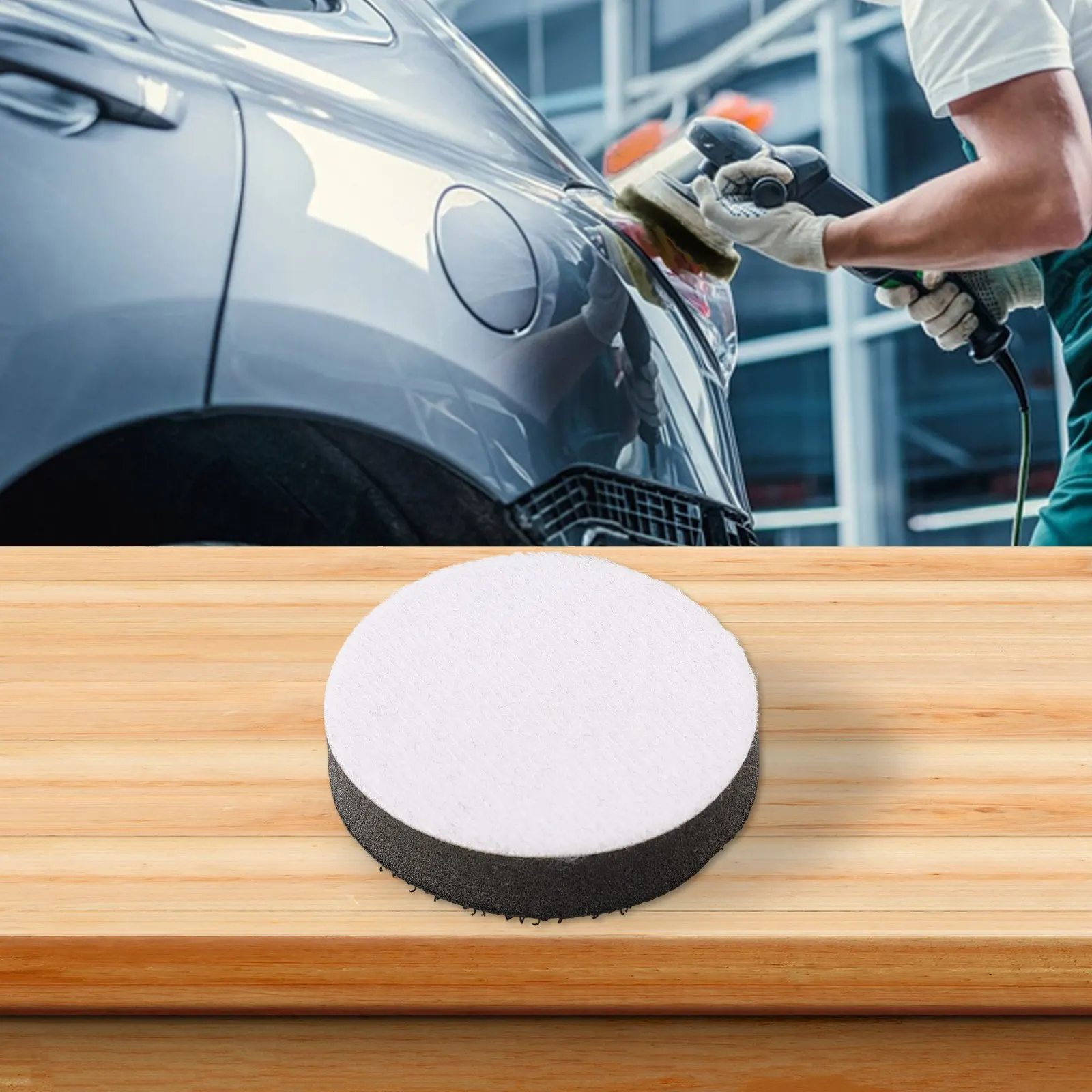 1Pcs Soft Sponge Interface Pad Black White Round Sanding Pads 2/3/4/5/6/7inch Buffing Polishing Pads Power Tools Accessories