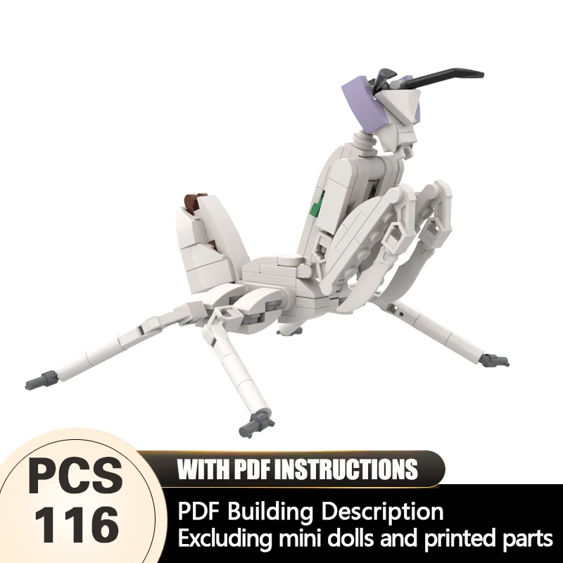 

Creators Animal Series Model MOC Building Bricks Hymenopus Coronatus Modular Technology Gifts Holiday Assemble Children Toy Suit