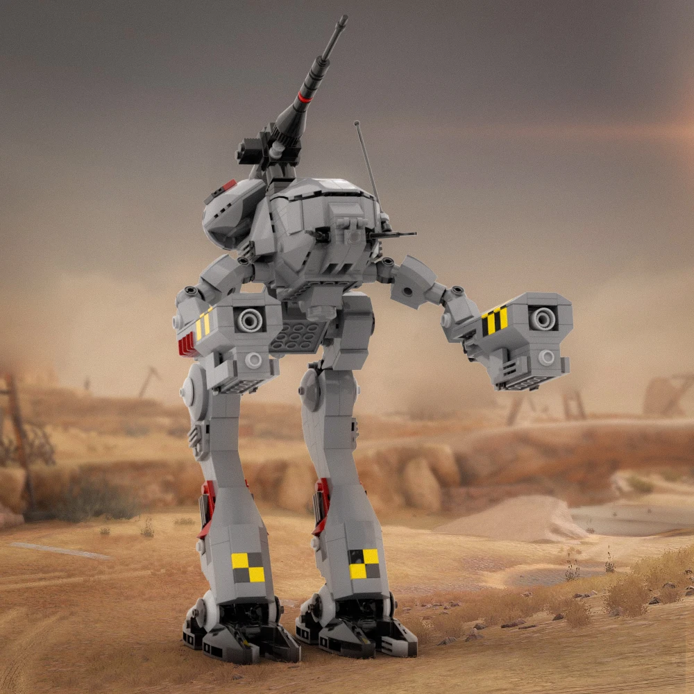 Rauderheds MAD-3R Robot piechoty Mecha figurka klocki do budowy zestaw modeli do składania MOC Wolfrider żołnierz zabawka z klocków prezent urodzinowy dla dziecka