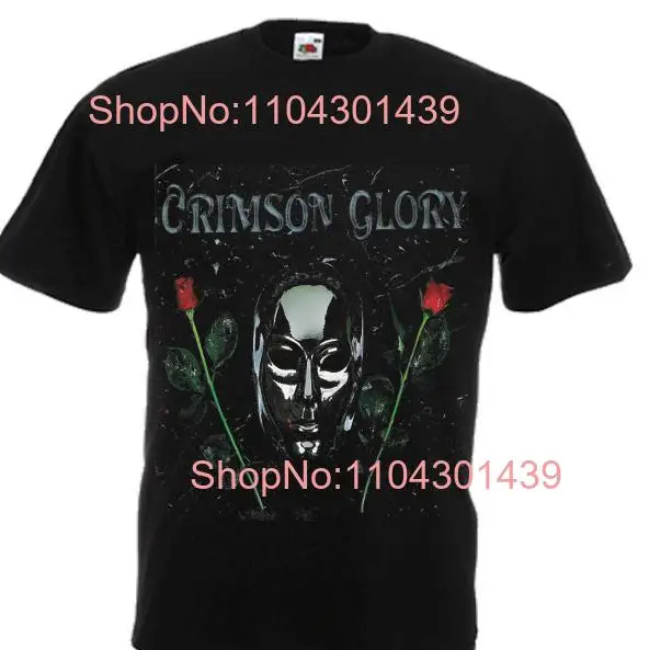 New printed T shirt CRIMSON GLORY size S M L XL 2 3 4 5 6 7XL long or short sleeves