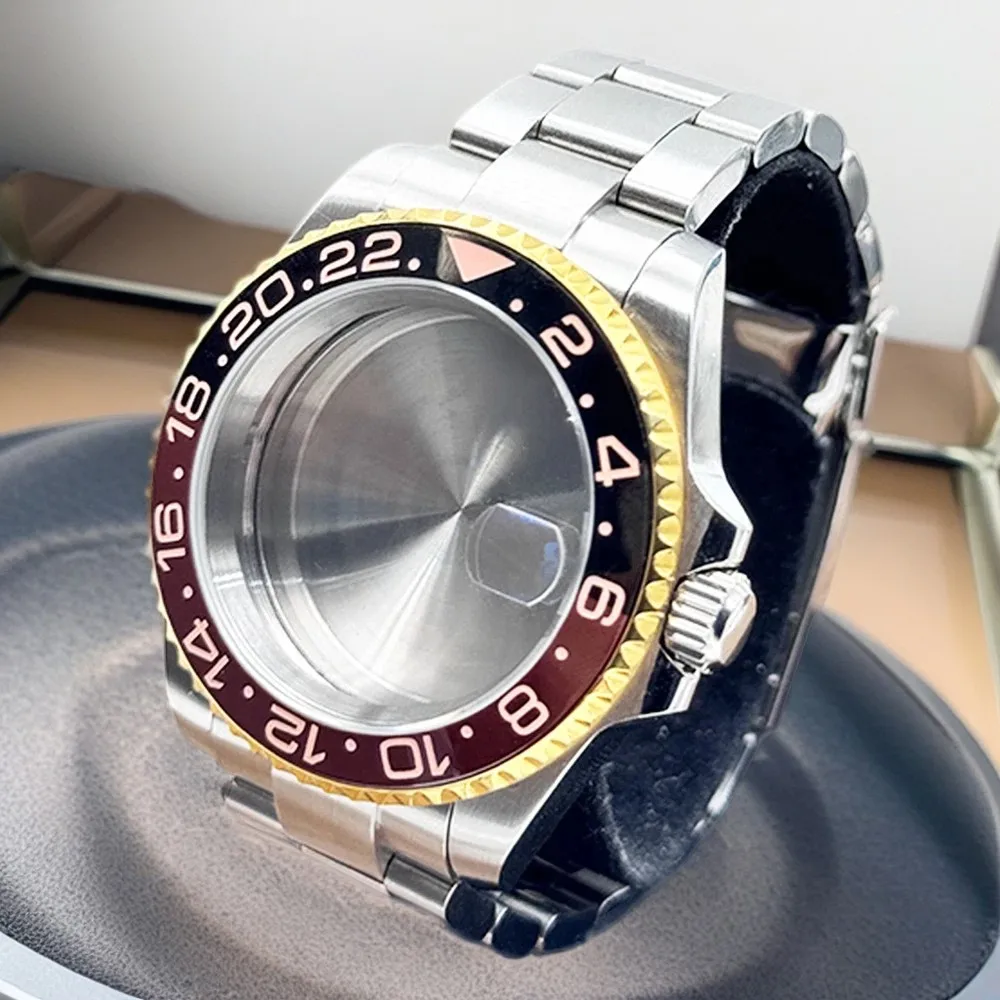 Серебряные часы NH34 NH35 NH36 NH38 NH39 NH70 Механизм Корпус 40 мм 28,5 мм Циферблат Подкорпус Безель Керамический сапфир Адаптированный