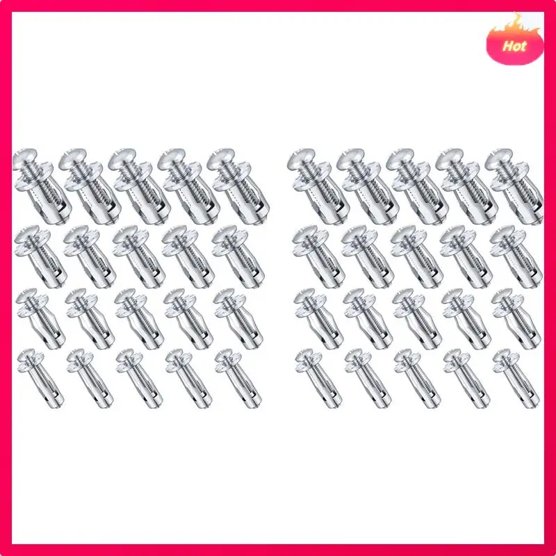 40 Stuks M 4 M5 M6 M8 Jack Noten, Koolstofstaal Expansie Schroef Moer Bevestigingsmiddelen Voor Het Beveiligen Van Plaat Frame container Tag