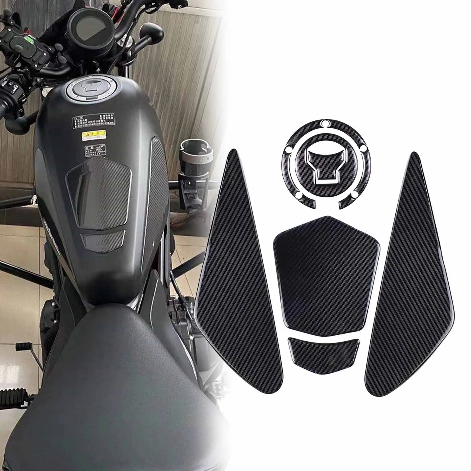 

For CM 300 500 Tank Pad Stickers Gas Protector For Honda Rebel CM300 500 Kit Knee Protection Motorcycle Parts ﻿ ﻿