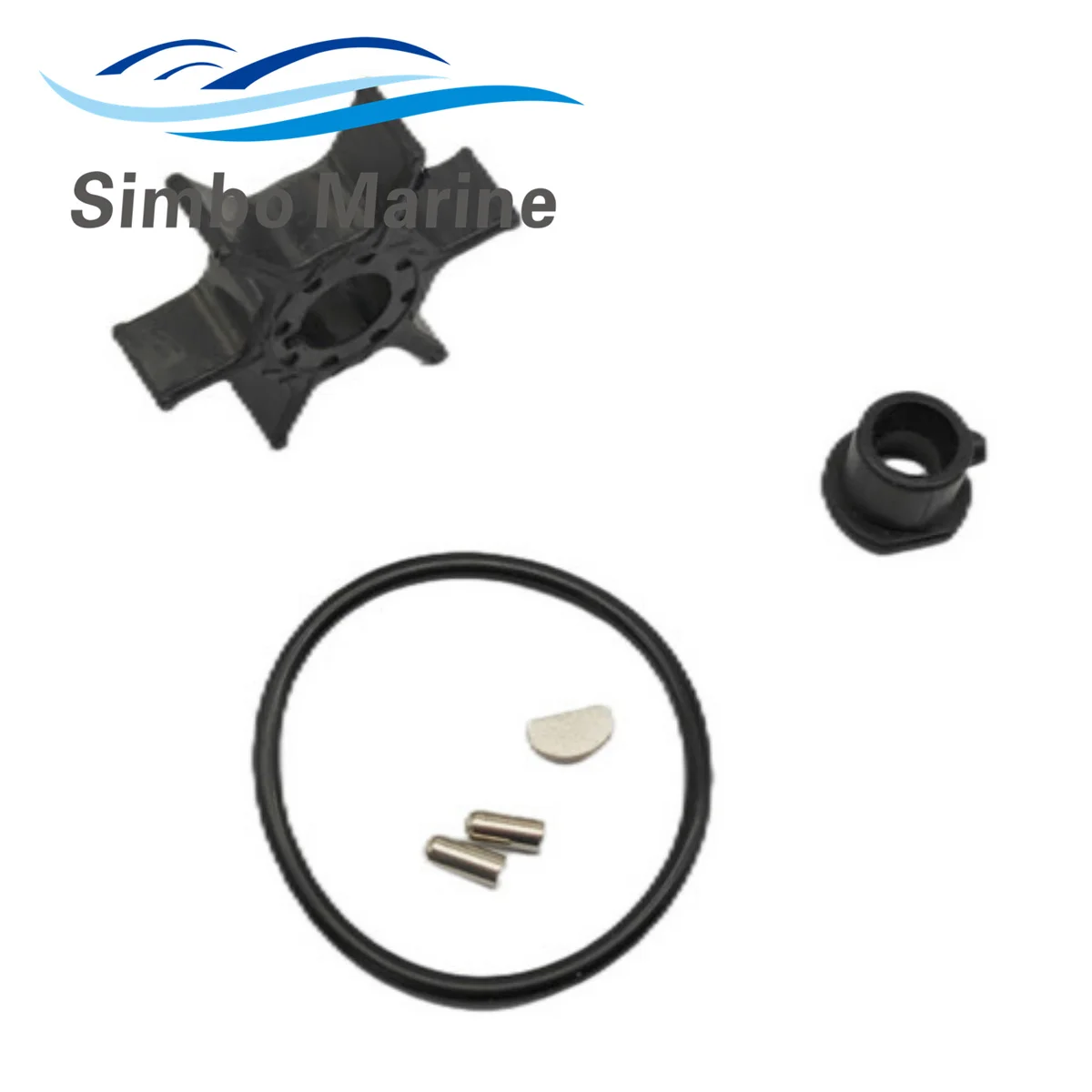 Water Pump Impeller Rerpait Kit For Yamaha Outboard 15 20 HP 6AH-W0078-02-00 6AH-W0078-01-00 6AH-W0078-00-00 18-3479