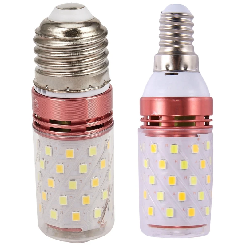 LJL-2X 3 Color Temperatures Integrated SMD LED Corn Lamp E14/E27 AC85V - 265V Warm White High Light Energy Conservation