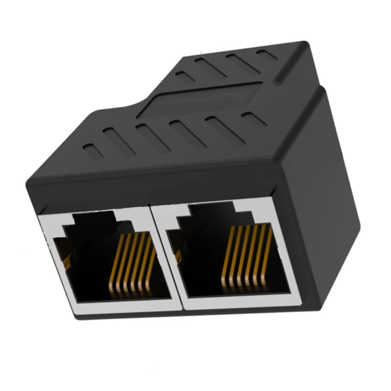 Dwukierunkowy rozdzielacz telefoniczny RJ11 6P6C, kabel konwertujący, adapter ścienny do telefonu