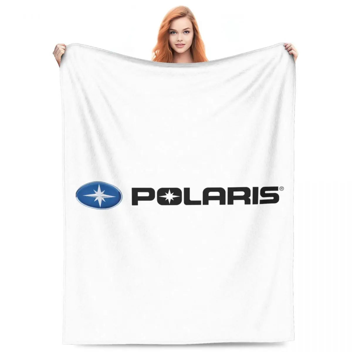

Polaris Logo Blankets Flannel Sofa Throw Blanket Super Soft Throw Blankets for Couch Bedding Travel Throws Bedspread Quilt