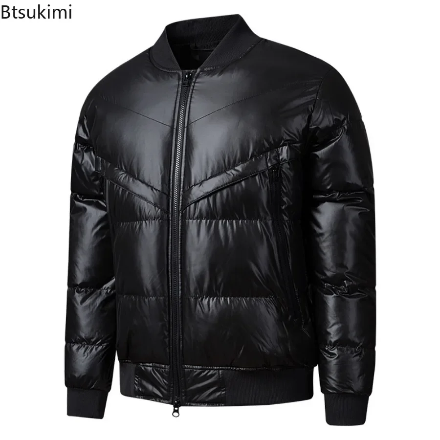 2026 Men's Winter Parkas Jacket Fashion Baseball Neck Outdoor Cold-proof Warm Cotton-padded Coats Male Casual Thicken Outerwear