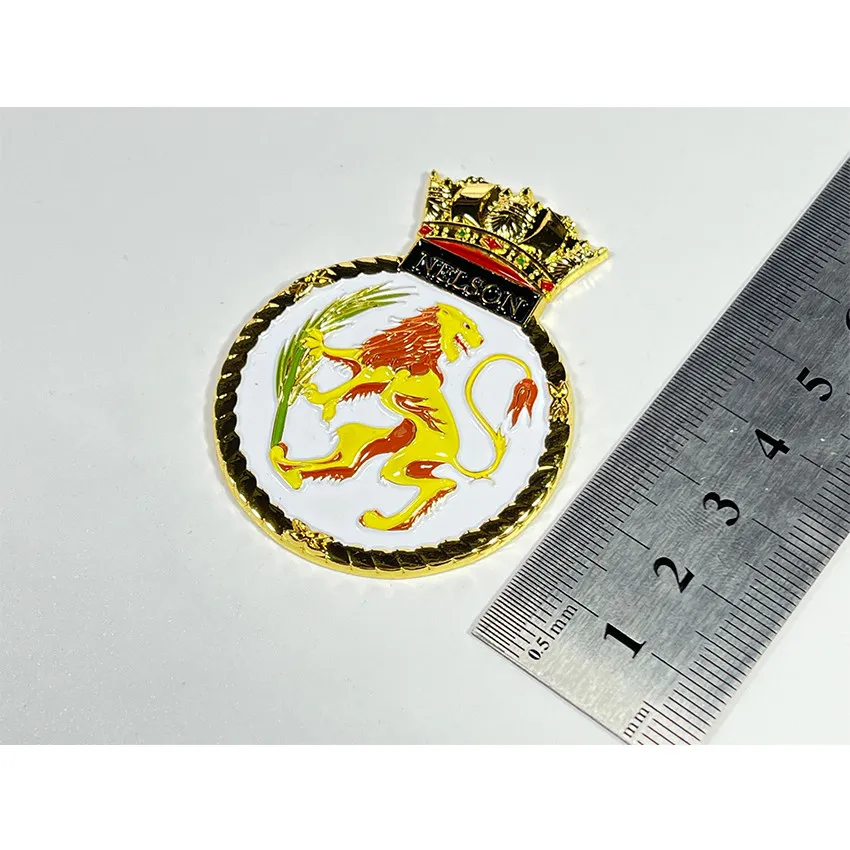 Metal Badge HMS Nelson Battleship 1/700 1/350 1/200 Scale Model Ship Display TMW00140