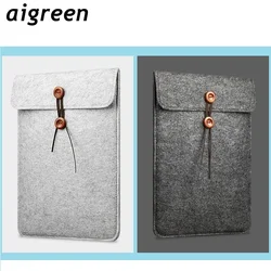 Woolen Felt Laptop Bag 11,12,15.4 Inch Sleeve Case For MacBook Air Pro Notebook Computer PC Xiaomi Dell For ipad 9.7 Tablet