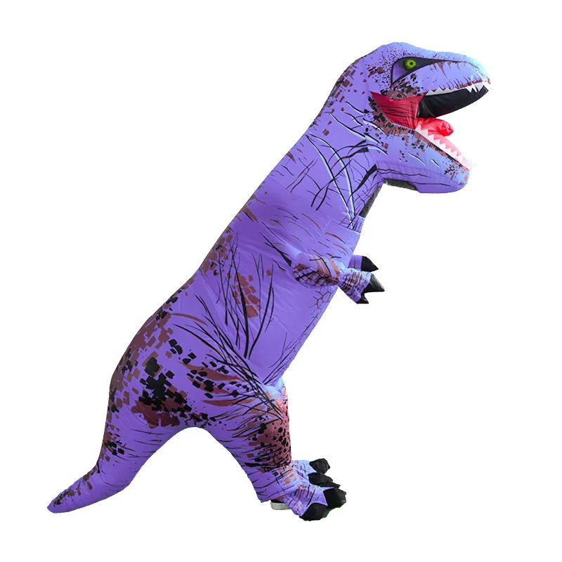 T-Rex Opblaasbare Uit Tyrannosaurus Dinosaurus Kostuum Kind Kinderen Volwassen Rollenspel Fancy Halloween Mascotte Feestkleding