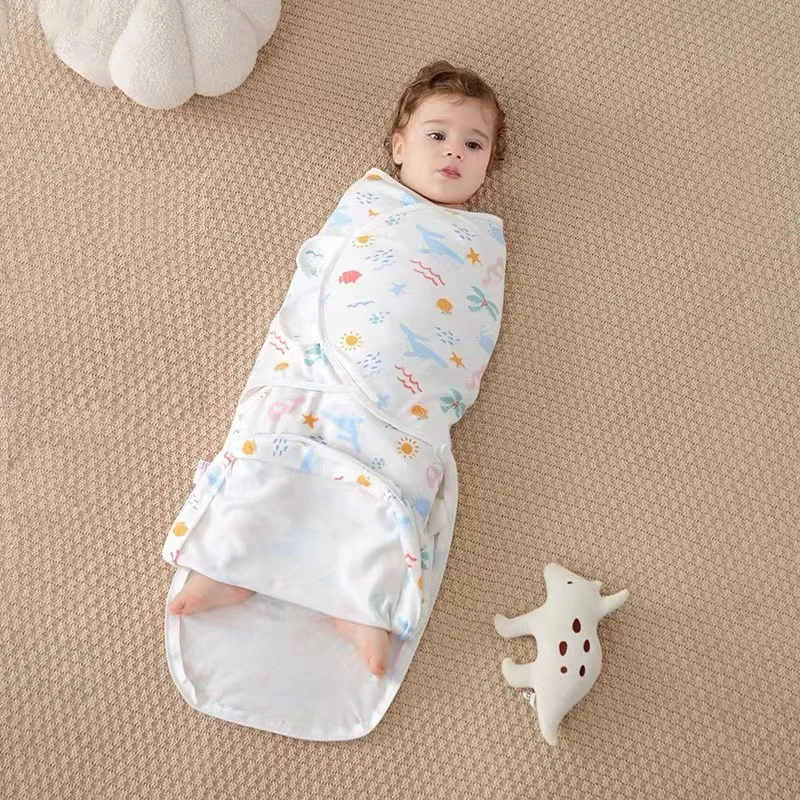 

2PCS Babies Sleeping Bags Newborn Baby Cocoon Swaddle Wrap Envelope 100%Cotton 0-6 Months Baby Blanket Swaddling Wrap Sleepsack