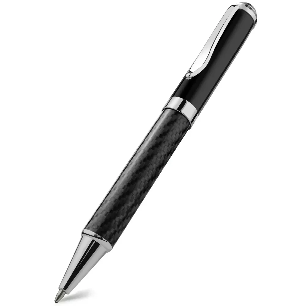 STONEGO handtekeningpen van koolstofvezel, premium metalen gelinktpennen Micro Point 0,5 mm zwarte inkt Glad schrijfbalpen