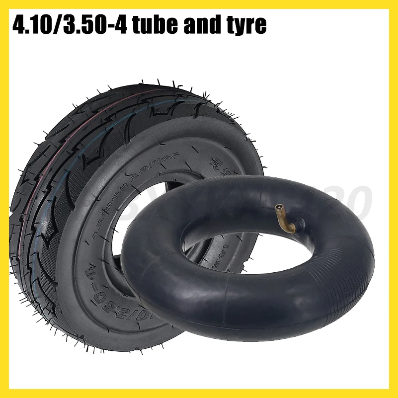 

4.10/3.50-4 Inner Tube Outer Tyre 410/350-4 Pneumatic Wheel Tire for Electric Scooter, Trolley Accessories