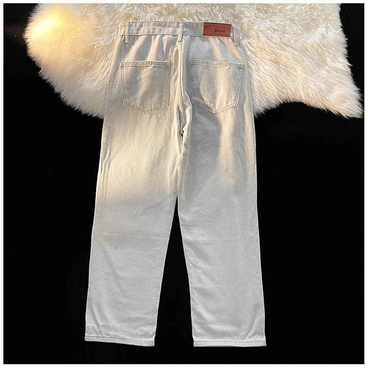 

2024 Summer Men's Jeans Jogger Thin Harem Pants Cotton Pant Korea Style Light Hip Hop Beam Feet Casual Denim Trousers Male W298