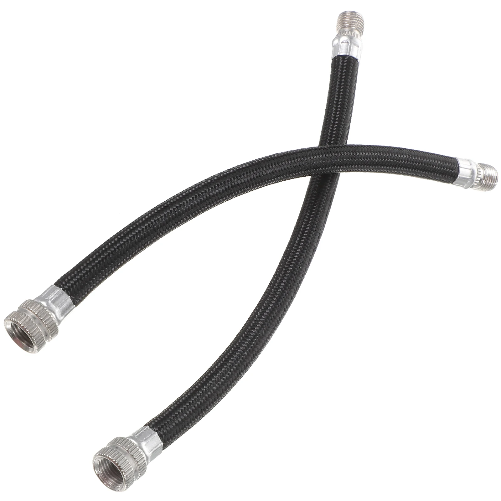 

2Pcs Pump Extension Hose Head Inflator Tube Flexible Accessory for Bicycle Air Pump Inflator Inflating Tool