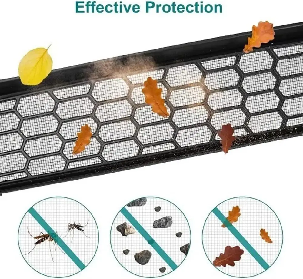 Front Grill Guard Grille Inserts Mesh for Tesla Model Y 2024-2021 Air Inlet Vent Cover Bumper Grid Filter Accessories image 2
