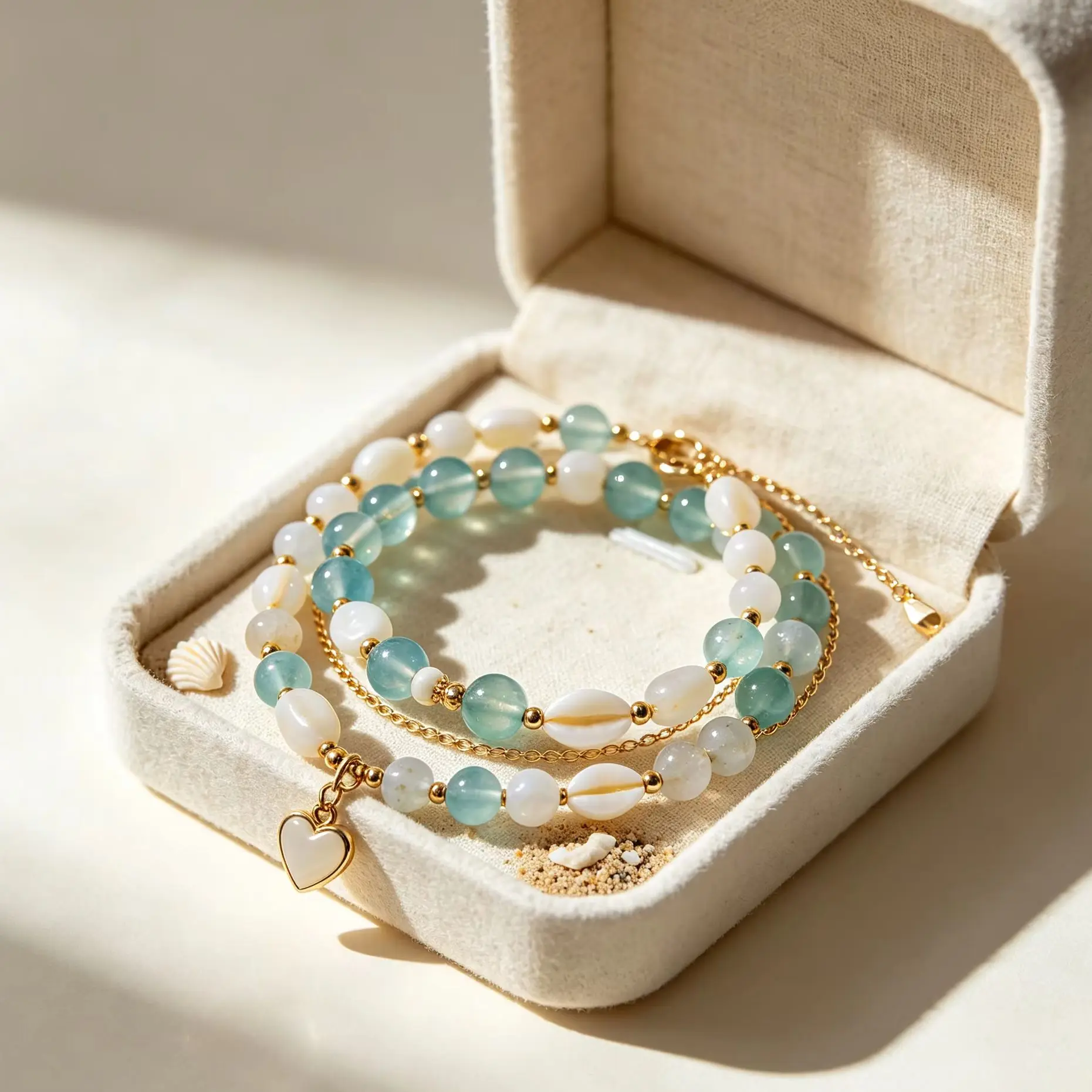 Coastal Boho Bead Bracelet Blind Box Vacation Surprise Jewelry Pack