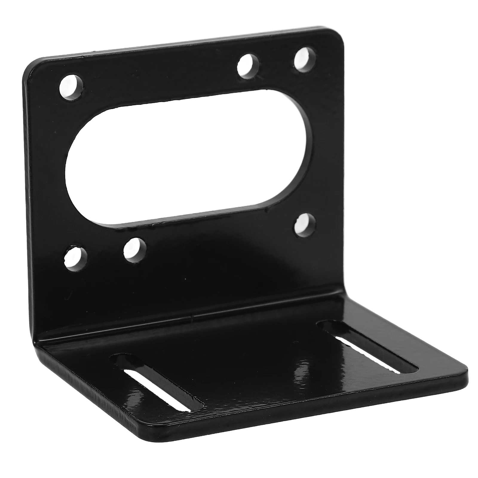 Speed Reduction Motor Bracket Gear Steel Mounting Stable Holder Stand L-Shaped External Clamp Compatible Easy
