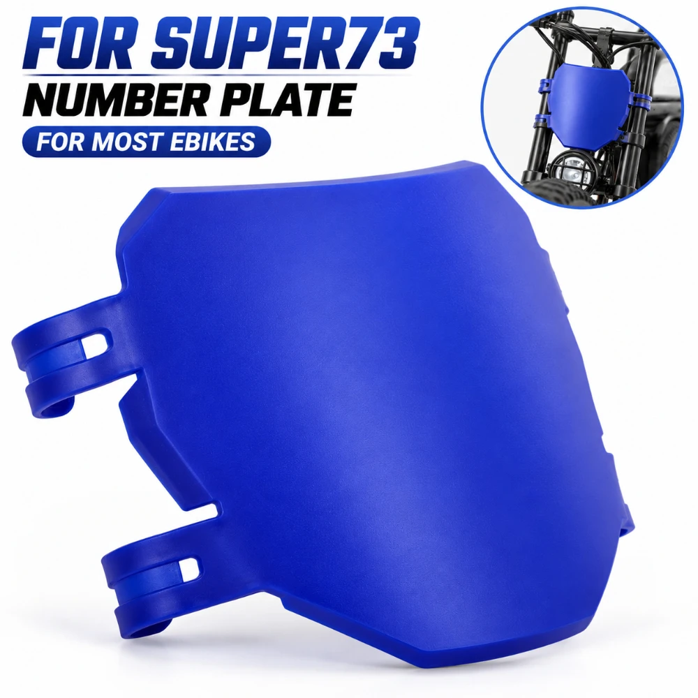 Motocross PP Front Number Plate For Surron Light Bee Talaria Sting Super73 Stark Varg Ridstar Q20 Electric Dirt Bike Accessories