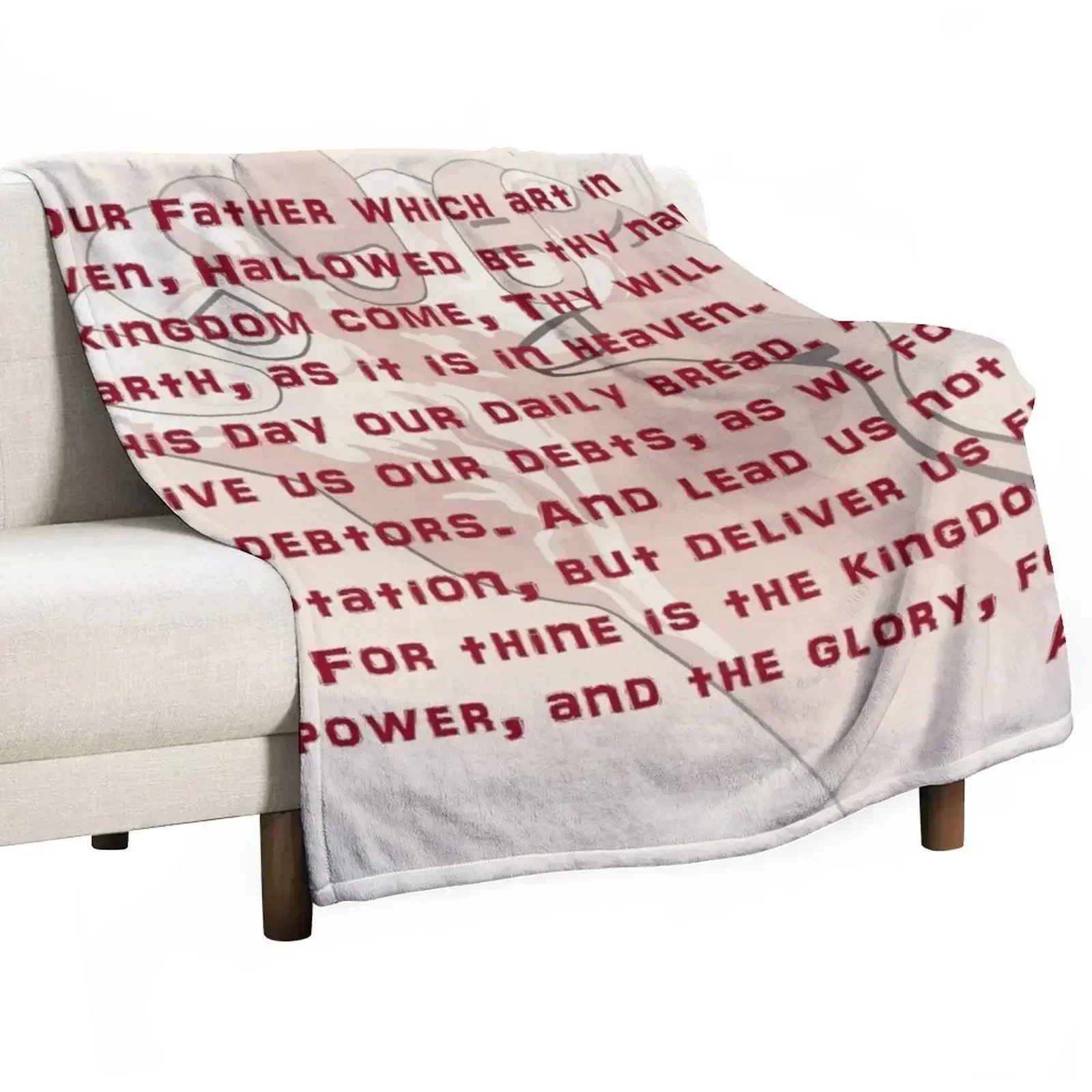 

The Lord's Prayer Throw Blanket Bed linens For Sofa Thin christmas gifts Hairys Blankets