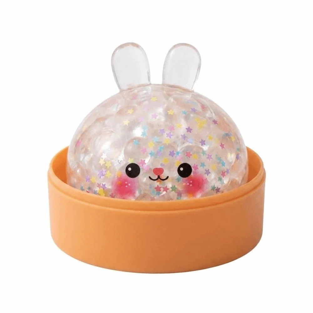 Gift Glitter Rabbit Squeezable Soft Slow Resilience Squeezable Fidget Squeeze Decompression Dough Relaxation Tool