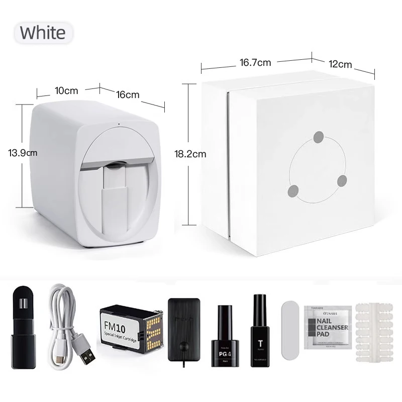 3D Mobile Nail Printer Smart nail printer portable printing master mini small nail printer self-service Android/iOS APP