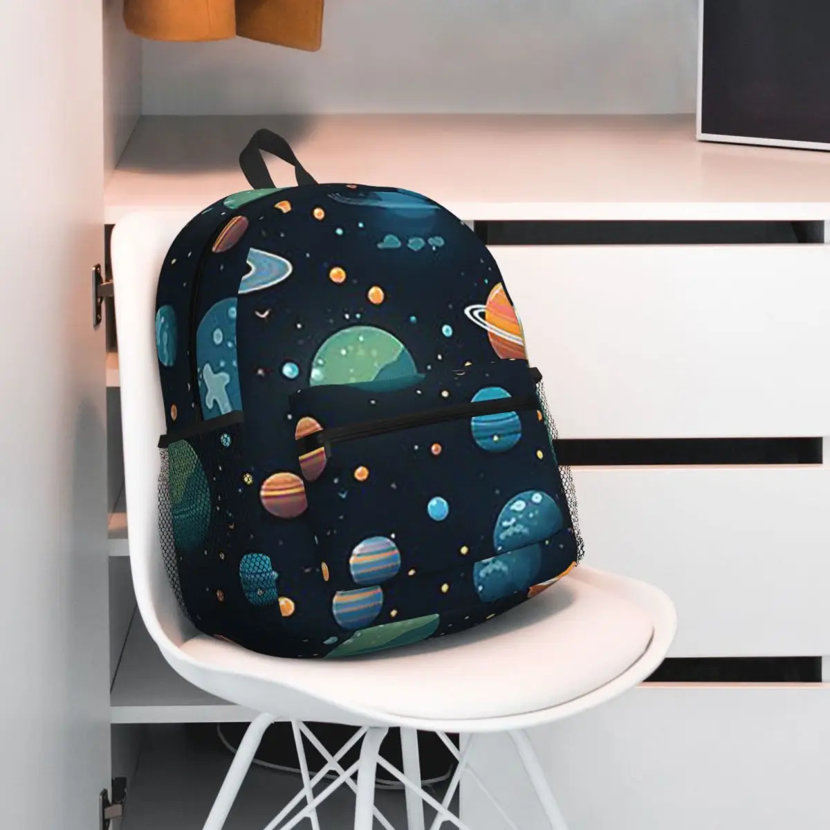 Solar System Space Planets Universe Student Backpack School Bag Hiking Travel Daypack for Boys Girls Bookbag Shoulder Bags