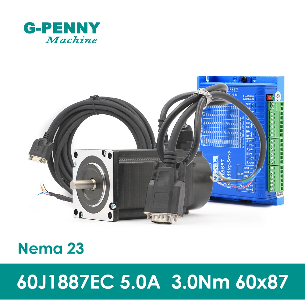 

Nema24 Closed Loop Stepper Motor 3.0N.m 4 wires 428Oz-in D=8mm Nema 24 60mm Closed Loop Stepping Motor Servo Stepper Motor