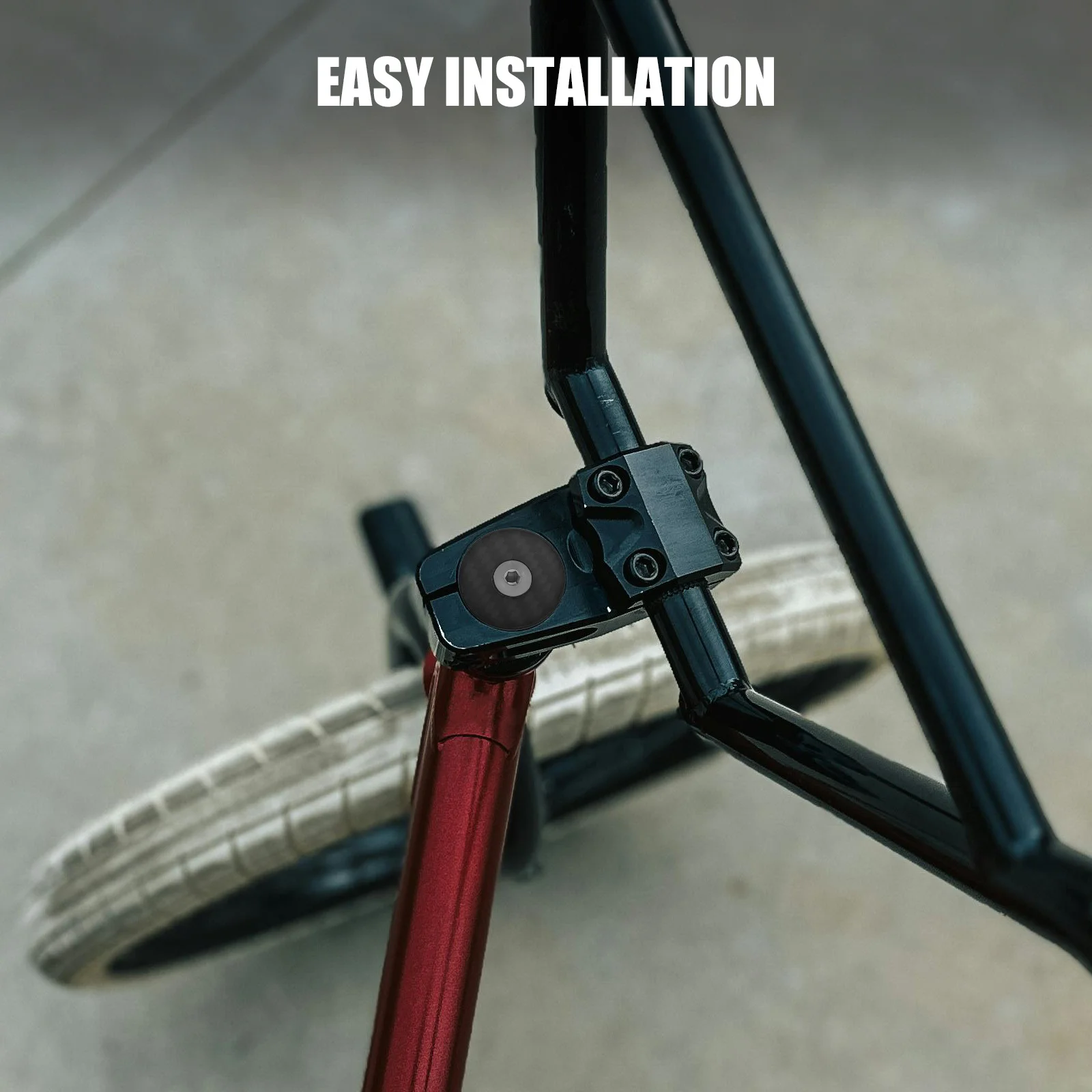 

1Set Carbon Fiber Bicycle Headset Stem Caps Protective Top Covers Cycling Replacement Spacer Bolt Tube Cap for Road Bikes Stems