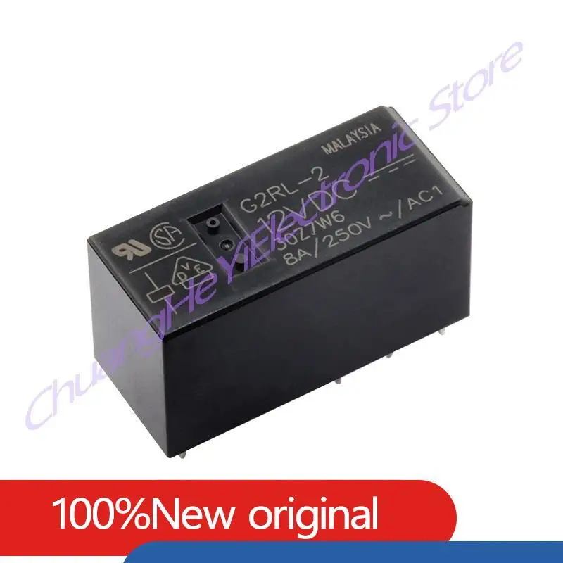 G2RL-2-5VDC G2RL-2-12VDC G2RL-2-24VDC DC5V 12V 24V 8Pin Two Open and Two Closed Relay