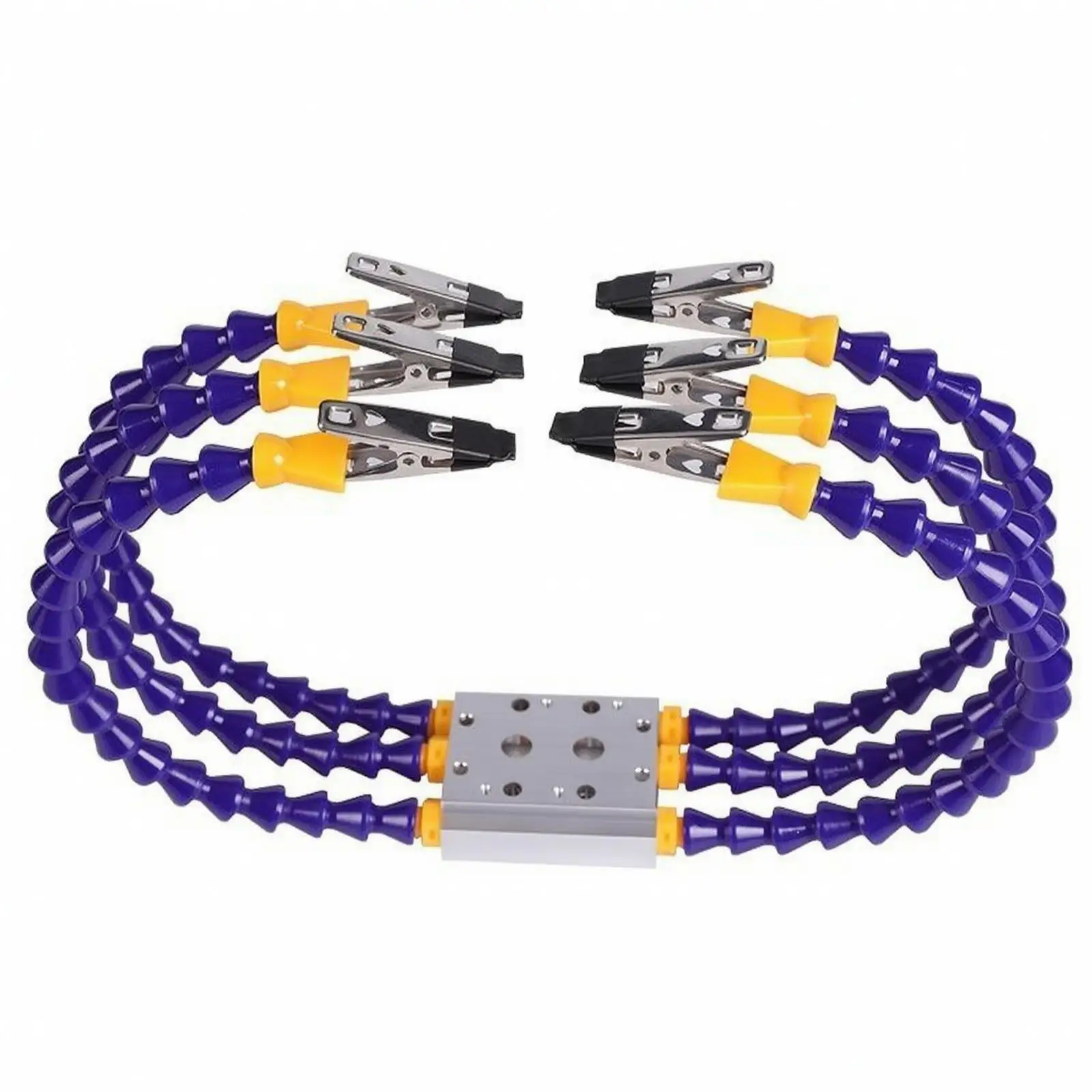 Precision Soldering Helping Hands Stand with Flexible Positioning Arms for Circuit Board Assembly and Soldering Tasks