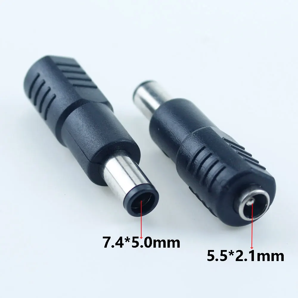 1 szt. DC 7,4 * 5,0 mm męski na 5,5 * 2,1 mm żeński zasilacz do wtyczki zasilacza laptopa HP Dell
