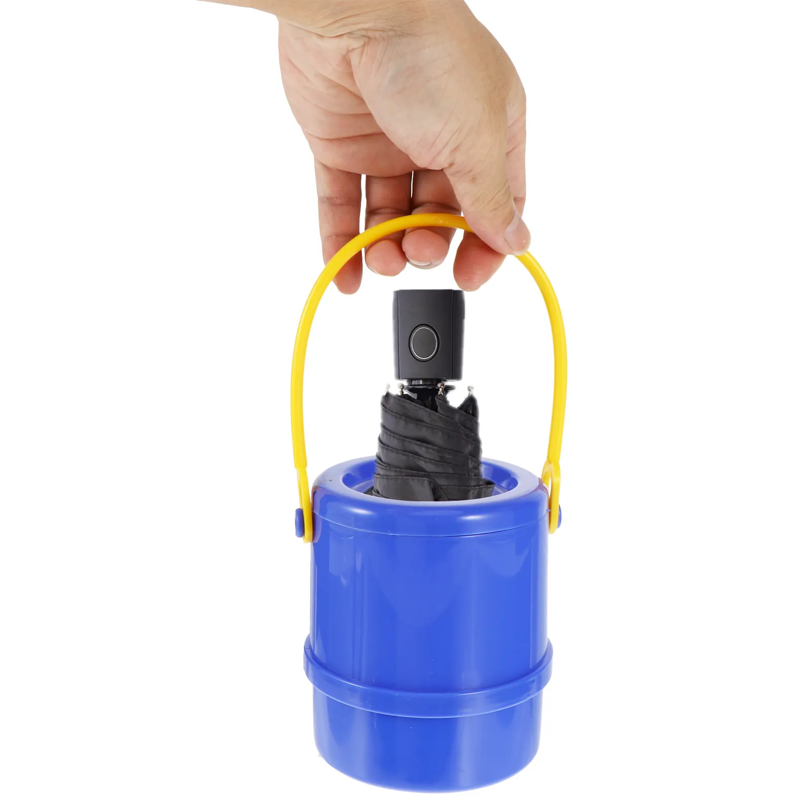 

1 шт. Складной пластиковый чехол-держатель для автомобильного зонта, водонепроницаемый, выдвижной, подвесной, подходит для складных зонтов