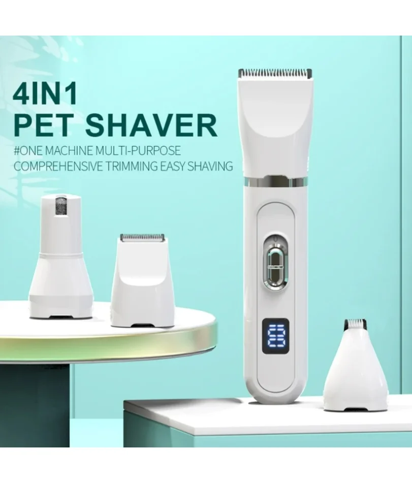 

Dog Hair Clippers Grooming Electric Pet Clipper Professional Silent Hair Cutter USB Rechargeable Pet Grooming Clipper