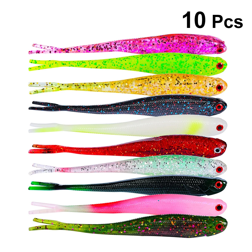 10pcs Fishing Lures For Outdoor Freshwater Saltwater Lightweight Durable Fish Attractor Simulated Baits Fishing Supplies Tools