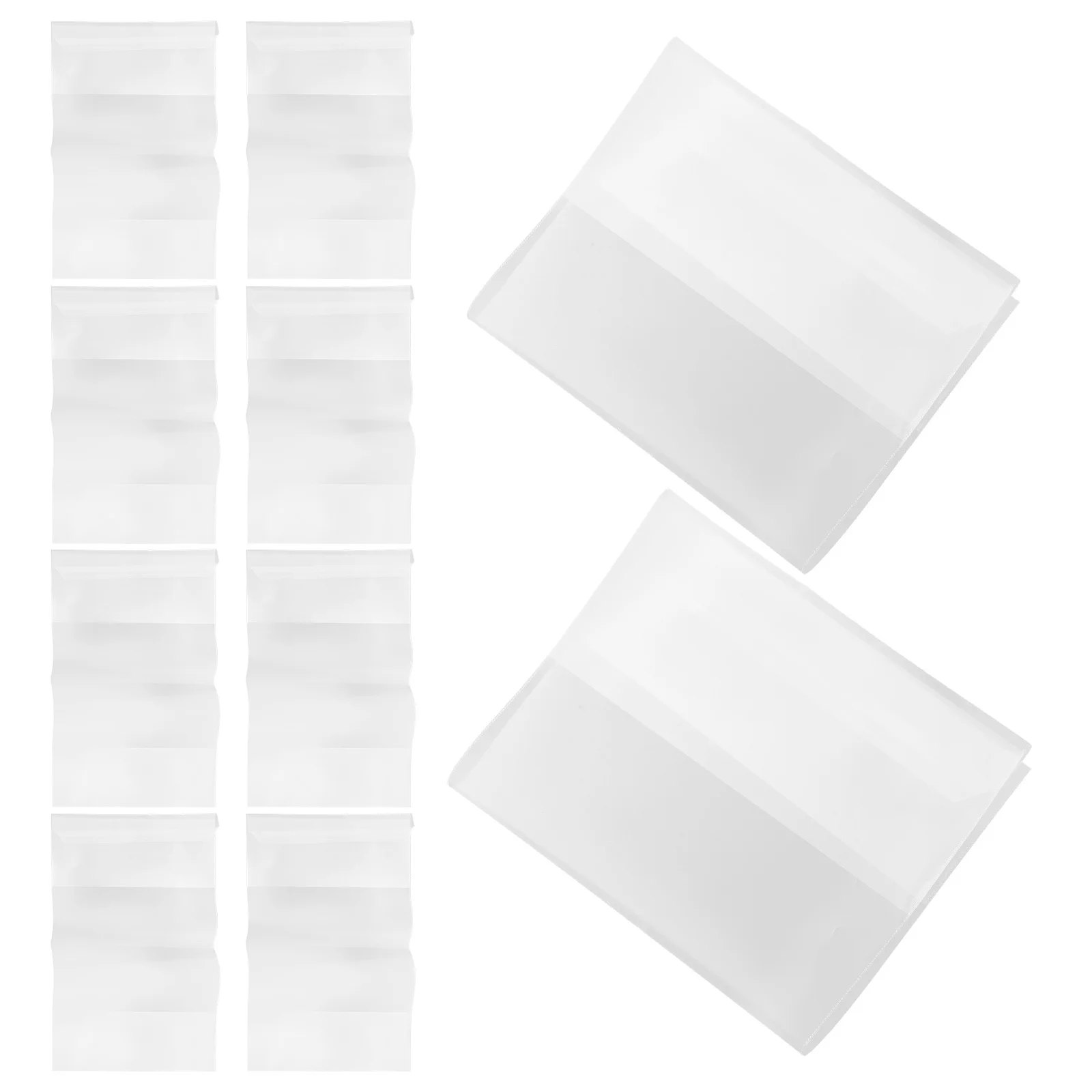 

10 Pcs A5 Book Protector Covers for Hardcover Sleeve Bound Transparent Waterproof Corner Protectors