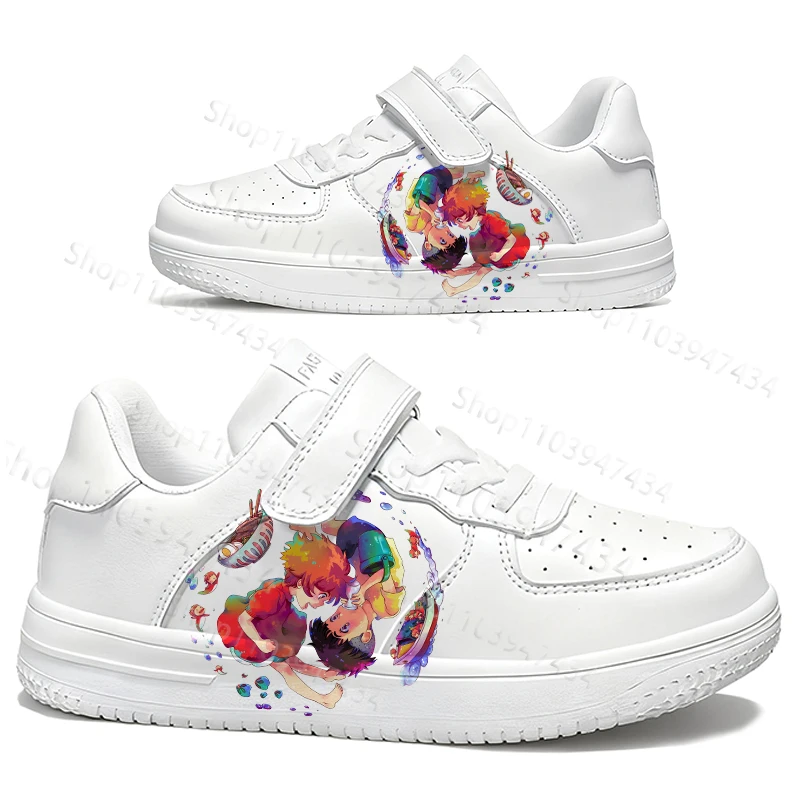 

Movie Ponyo Fashion Youth student Little White Shoes boys girls comfortable Children parity Outdoor walking Shoes Design