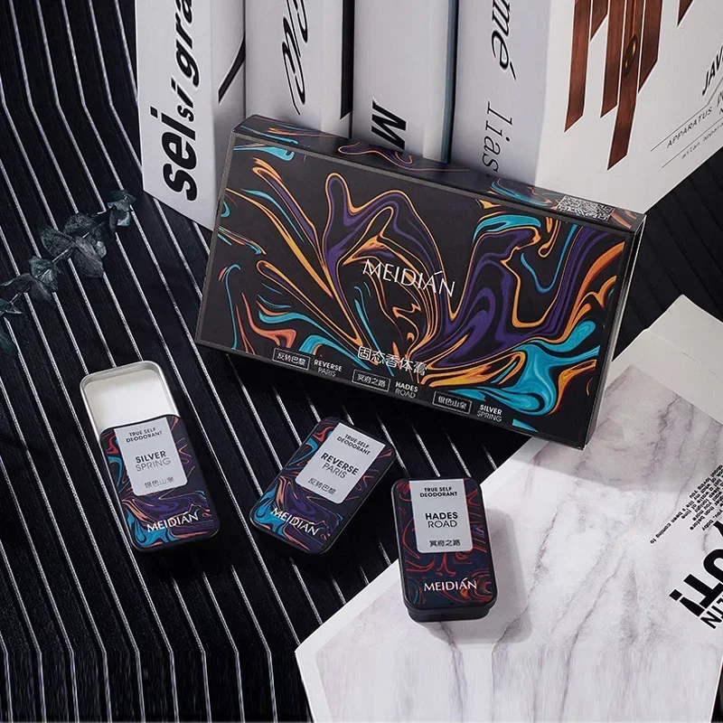 Neutral Perfume Fresh and Deodorizing Solid Balm for Men and Women Portable Fragrance Long-lasting Perfume Cream Set Deodorant