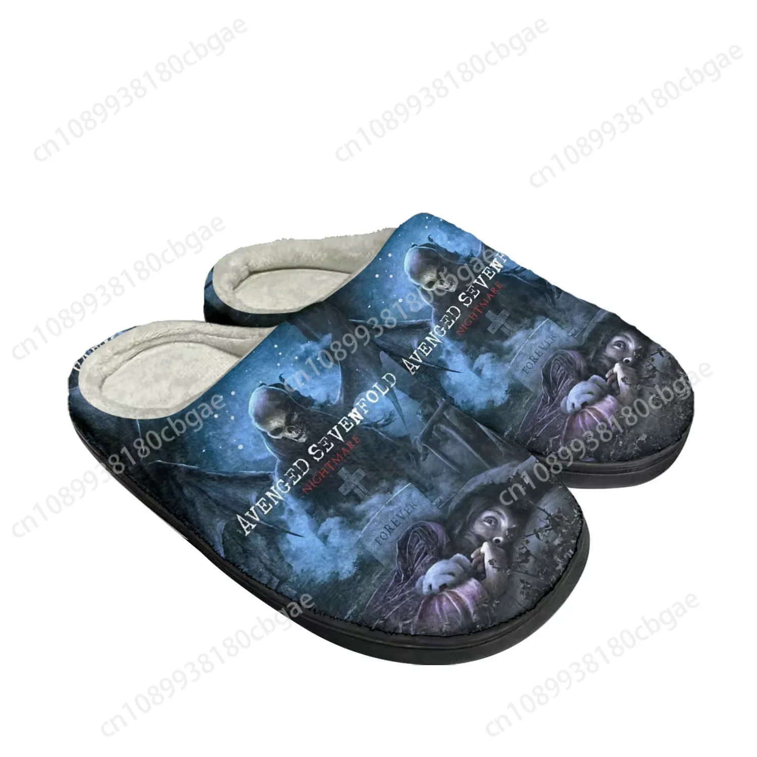 

Avenged Sevenfold A7X Home Cotton Custom Slippers Mens Womens Sandals Plush Bedroom Casual Keep Warm Shoes Thermal Slipper