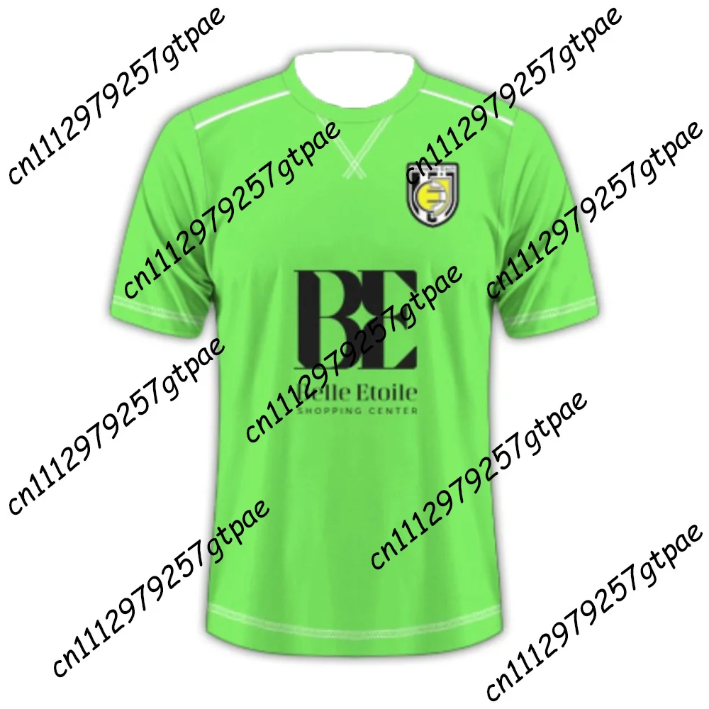Summer Jeunesse D'Esch Luxembourg Football T-shirt pour adulte à séchage rapide, respirant, décontracté, pour le sport et le cyclisme