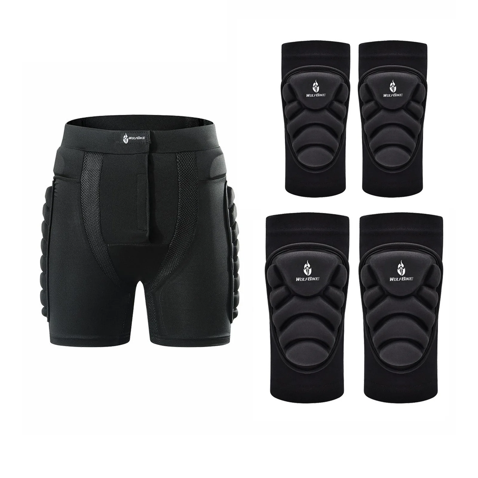 WOSAWE Padded Motorcycle Shorts Outdoor Sports Skiing Shorts Hip Pad Ski Snowboard Skate Pants Motor Shorts