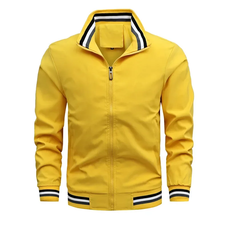 

Overcoat New Arrival Slim Bomber Jacket Men Spring Autumn sportswear mens Casual Solid Fashion Baseball Jackets Men's Jacket Top