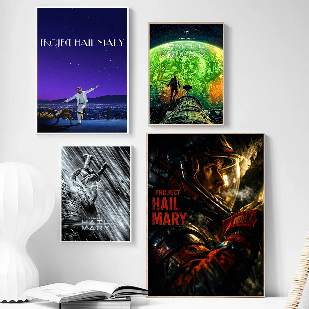 Space Science Fiction Thriller Project Hail Mary Movie Poster Save the Earth Prints Canvas Painting Wall Picture Home Room Decor