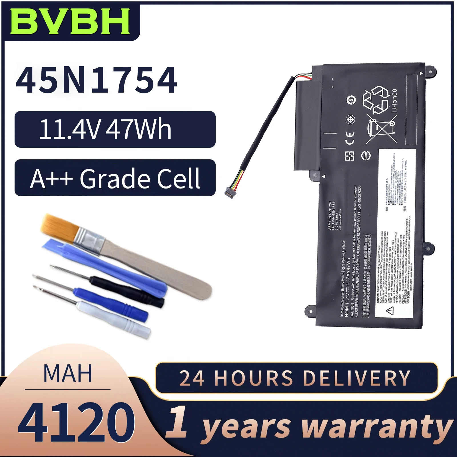 

BVBH 45N1754 New OEM Generic E450,E450C Battery For Lenovo ThinkPad E460 E460C 45N1756 45N1757 47Wh Shipped Within 48 hours