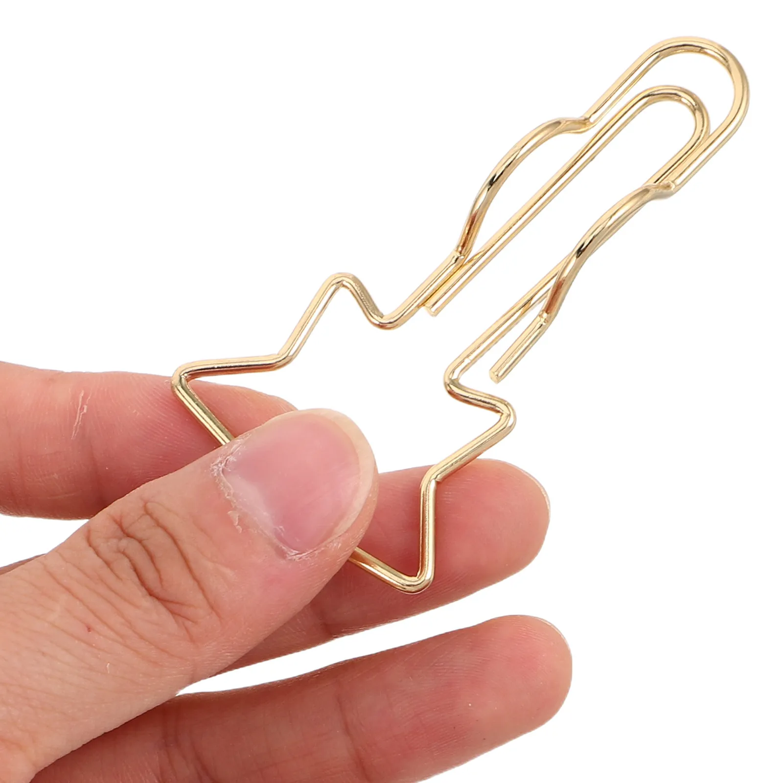 

10Pcs Shaped Creative Pencil Clips Multifunctional Bookmarks Document Organizer Office Supplies Pencil Clip