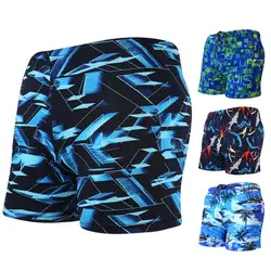 Shorts de natação Quick Dry, cinturas elásticas Boxers, troncos Slim Fit para esportes aquáticos, verão