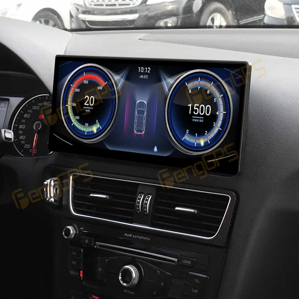 12.3 Inch Android 13 CarPlay Car Radio For Audi Q5 2008-2015 Touch Screen Multimedia Player GPS Navigation Head Unit DSP Auto